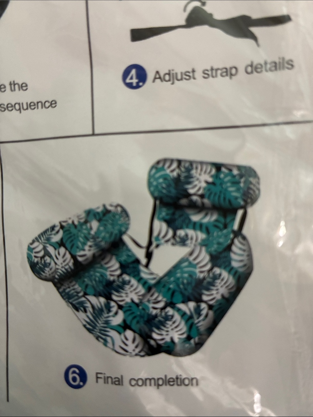 Adult Teal Camouflage Inflatable Swim Lounger with Armrests. New in package